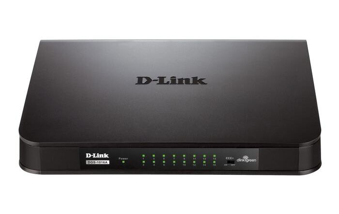 Thiết bị chia mạng Dlink Gigabit 16 port (10/ 100/ 1000Mbps/ vỏ nhựa)  Dlink DGS-1016A